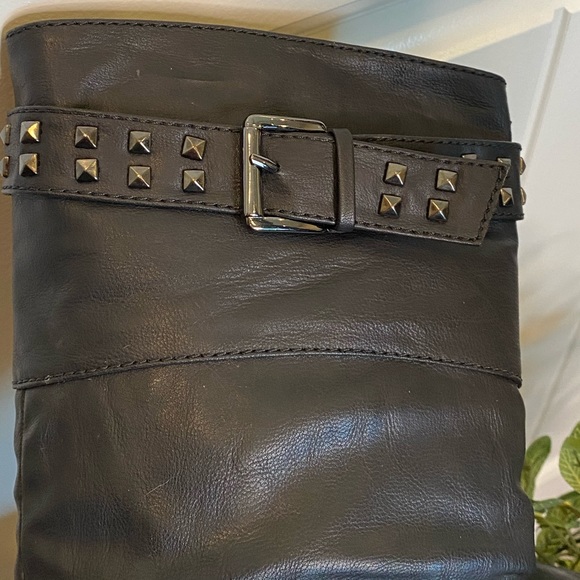 Sleek Black Wanted HAAS Studded Boot - Picture 12 of 15